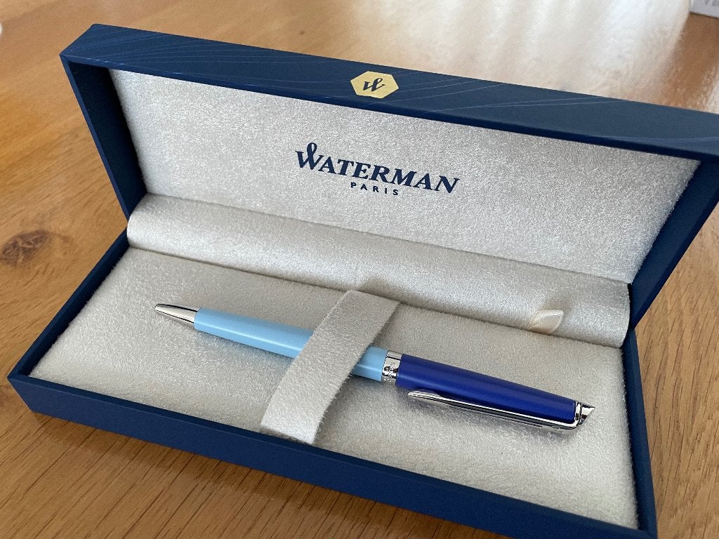 Waterman HÉMISPHÈRE COLOR-BLOCK BLUE Balpen, Verzamelen, Balpen, Nieuw, Met doosje, Ophalen of Verzenden
