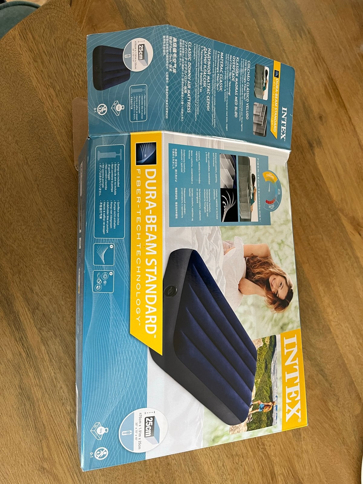 Intex Dura-Beam Standard Luchtbed - 1 Persoon, Ophalen of Verzenden, Zo goed als nieuw, 1-persoons