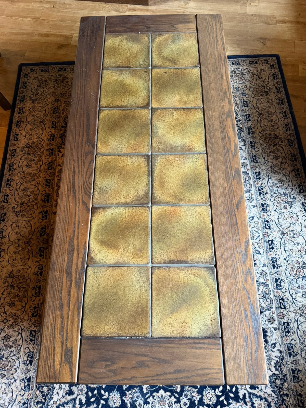 Donker eiken tafel, Ophalen, 100 tot 150 cm, Eikenhout, 50 tot 100 cm