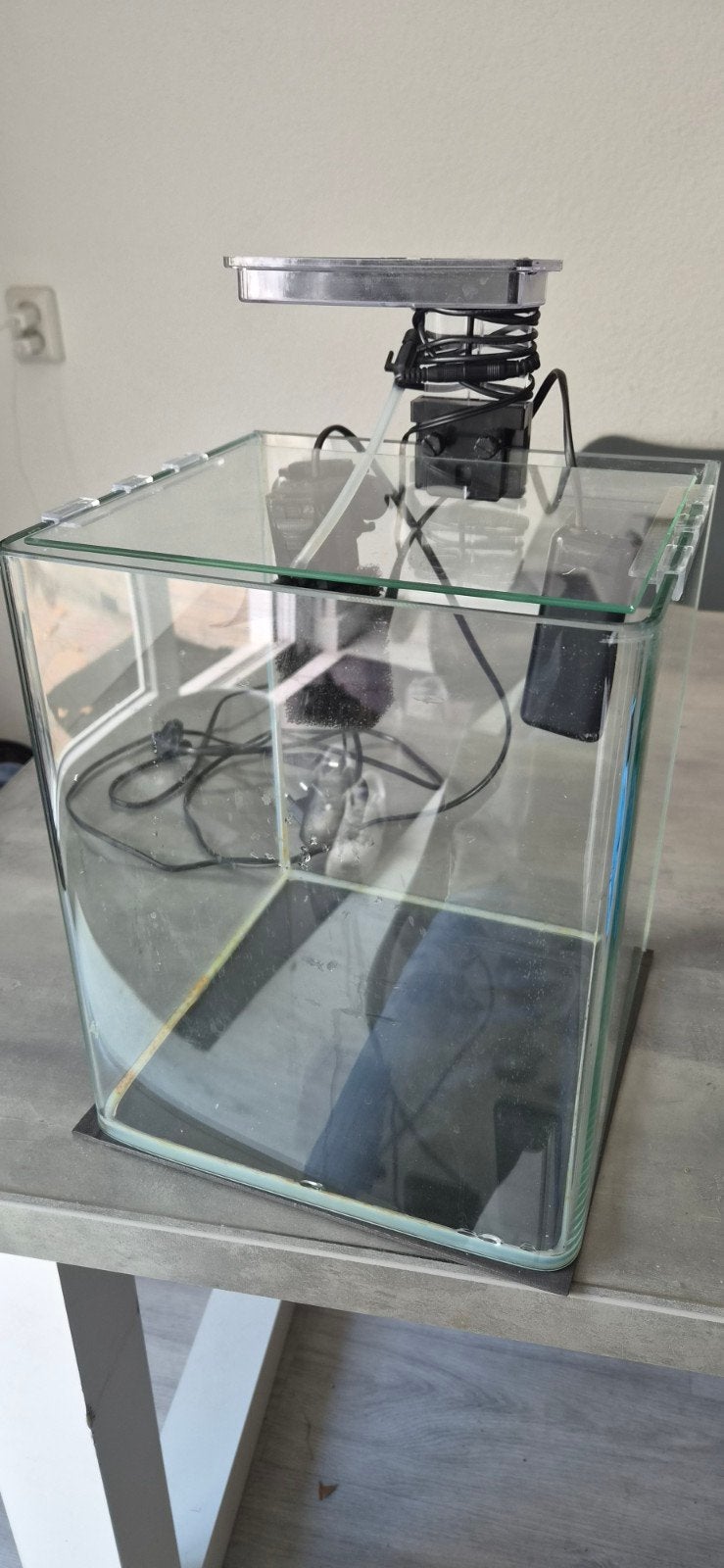 Nano Aquarium 20 Liter incl. filter, verlichting, verwarming, Ophalen, Gebruikt, Overige merken, Leeg aquarium