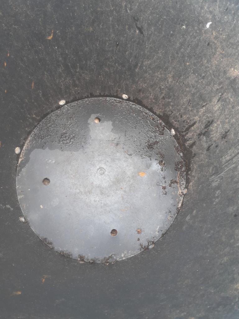 Grote zwarte flexibele kuip met handgrepen, Ophalen of Verzenden, Gebruikt, Kunststof, Met handgreep