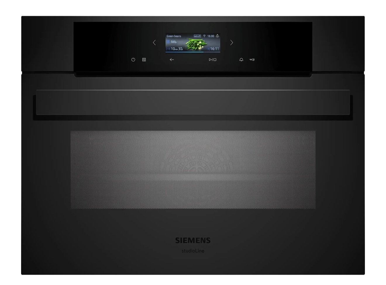 SIEMENS StudioLien Mat zwart CM924G1M1 Combi oven/Magnetron, Combimagnetron, Nieuw, Ophalen of Verzenden, Inbouw