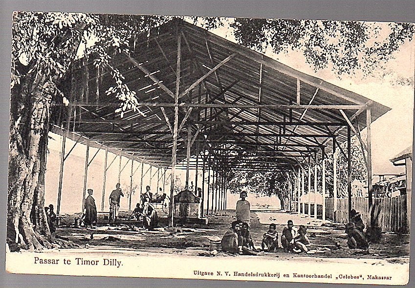 Ned Indië  1900   TIMOR Dilly pasar market (21-48), Ophalen of Verzenden, Voor 1920, Buiten Europa