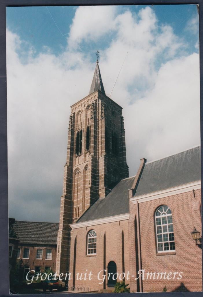 Groot Ammers NH Kerk FOTO, Verzenden, 1980 tot heden, Ongelopen, Zuid-Holland