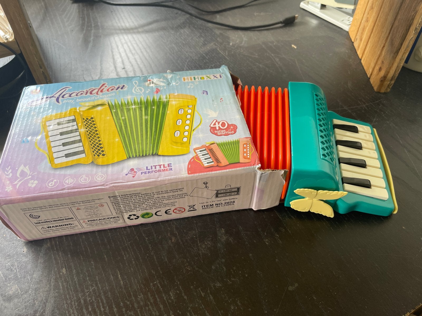 Kinderaccordeon - Speelgoed Accordeon, Muziek en Instrumenten, Accordeons, Overige merken, Overige formaten, Zo goed als nieuw