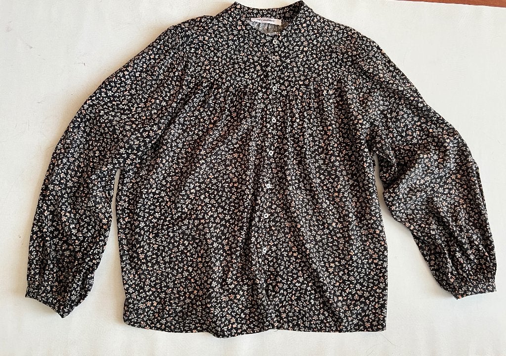 Superleuke wijde blouse ballon mouwen Co’couture maat L, Ophalen, Zwart, Maat 42/44 (L), Co'couture