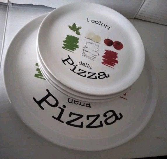 "I Colori Pizza" nieuw, Huis en Inrichting, Ophalen, Nieuw, Overige stijlen, Bord(en)