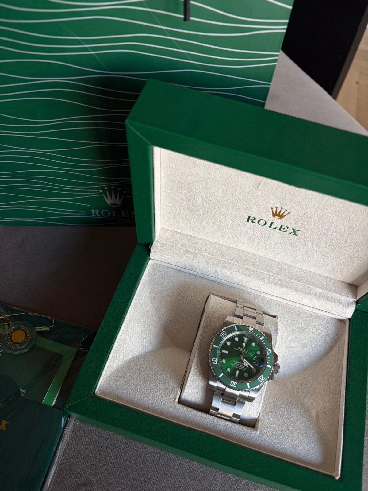 Rolex submariner date hulk, Sieraden, Tassen en Uiterlijk, Ophalen, Nieuw, Staal, Overige merken
