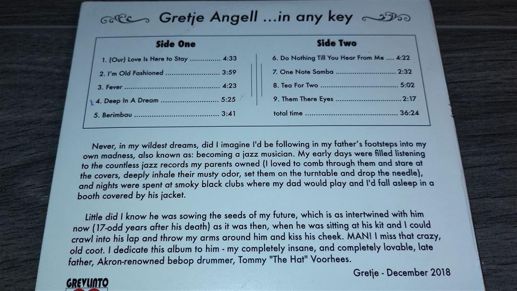 Gretje Angell ‎-... In Any Key, Ophalen of Verzenden, 1960 tot 1980, Zo goed als nieuw, Jazz
