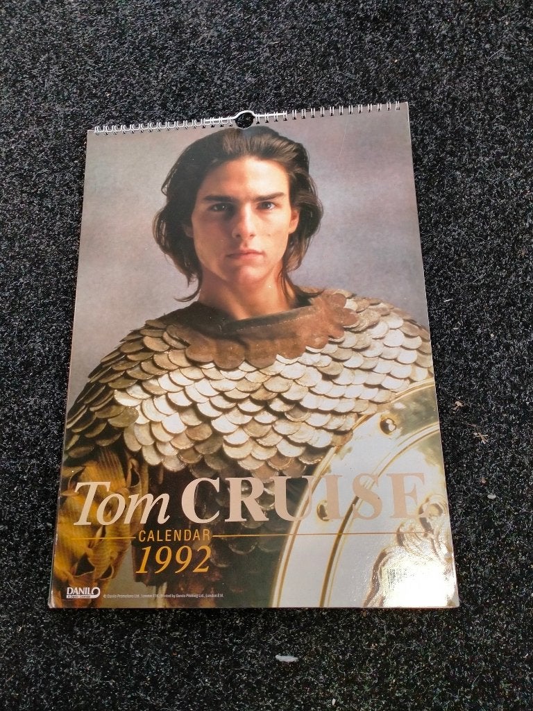 Tom Cruise 1992 film acteur artiest vintage kalender rare, Ophalen of Verzenden, Gebruikt, Overige typen