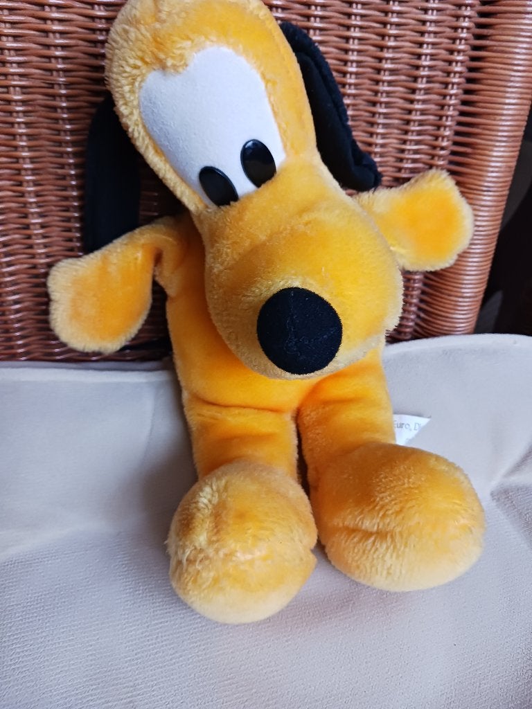 Pluto Handpop van Pluche EURO DISNEY, Ophalen of Verzenden, Goofy of Pluto, Zo goed als nieuw, Knuffel