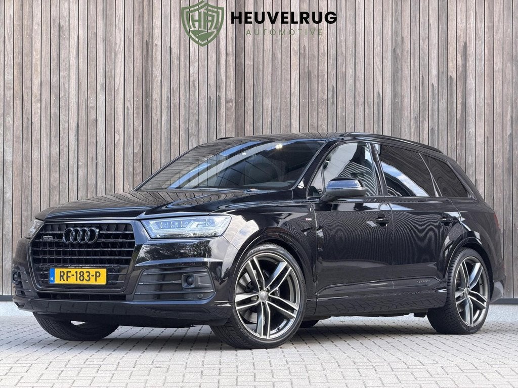 Audi Q7 3.0 TDI quattro S-LINE | 7p | PANO | 4WIELSTURING |, Auto's, Audi, Automaat, Gebruikt, 241 €/maand, Zwart