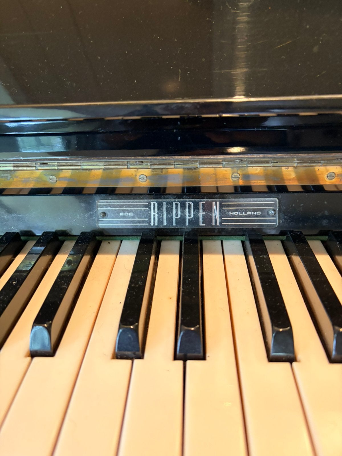 Rippen Piano, hoogglans zwart, Ophalen, Gebruikt, Zwart, Piano