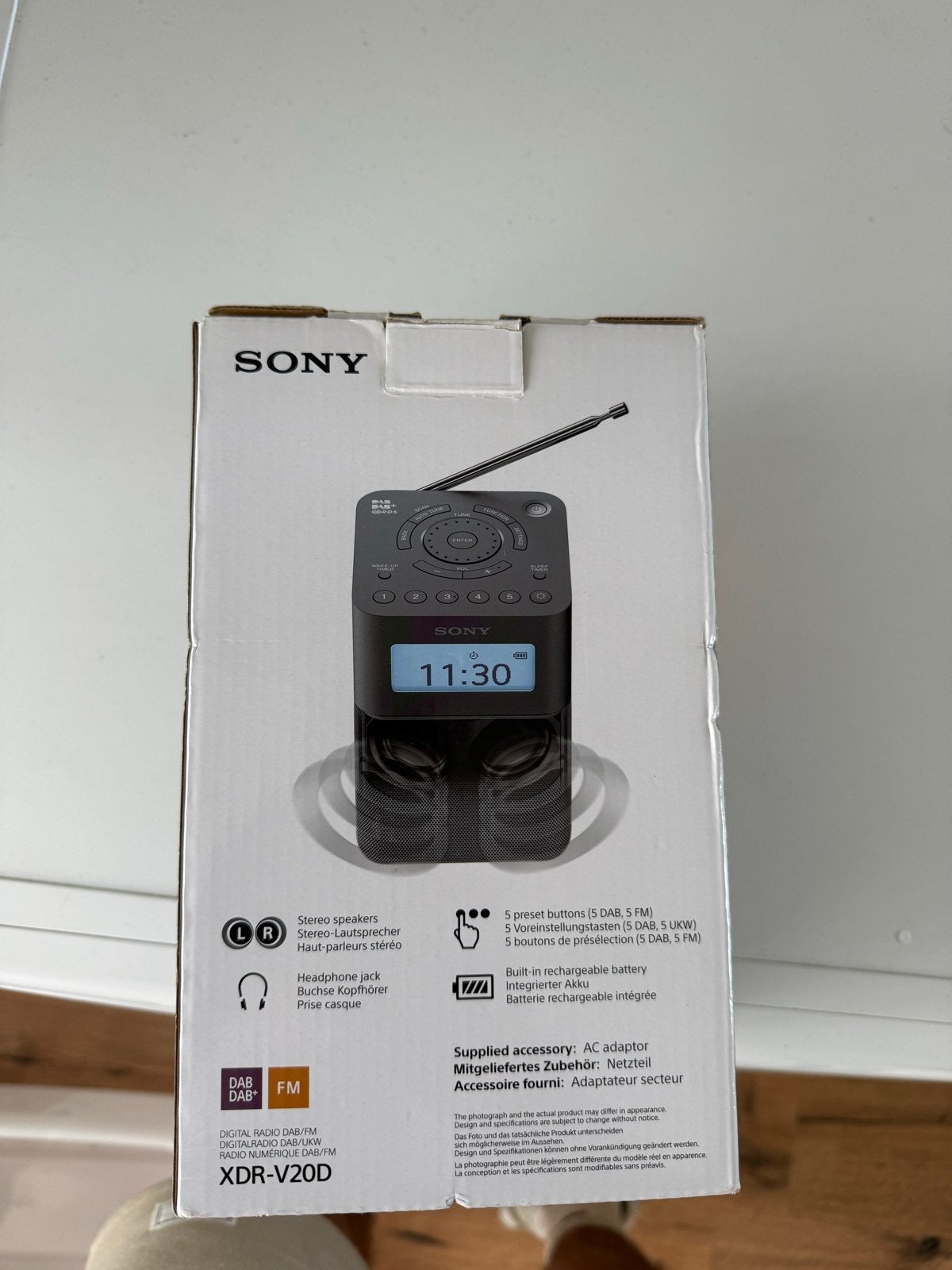 Sony XDR-V20D DAB/DAB+/FM Radio met Bluetooth, Ophalen, Zo goed als nieuw, Radio