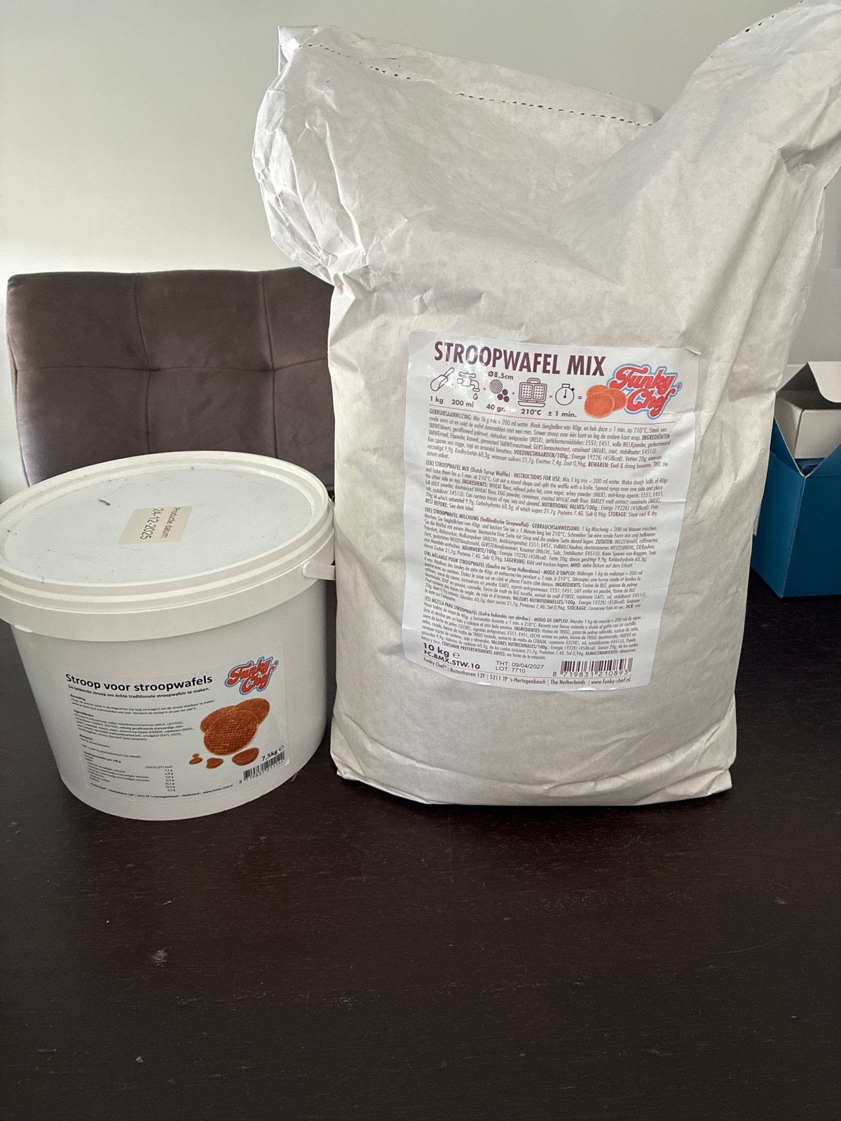 Stroopwafel mix en stroop, Ophalen