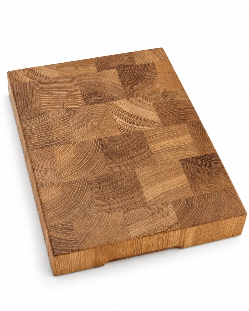 Handgemaakt Eikenhouten Hakblok Kopshout – 35x25x4 cm, Overige typen, Nieuw, Ophalen of Verzenden, .