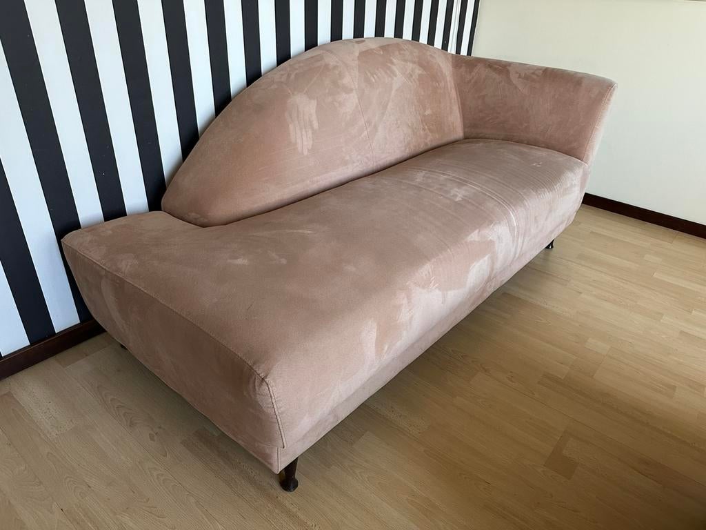 Sofa bank 2/3 pers Montara stof beige L170x zit D54x zit H44, Huis en Inrichting, Banken | Sofa's en Chaises Longues, Gebruikt