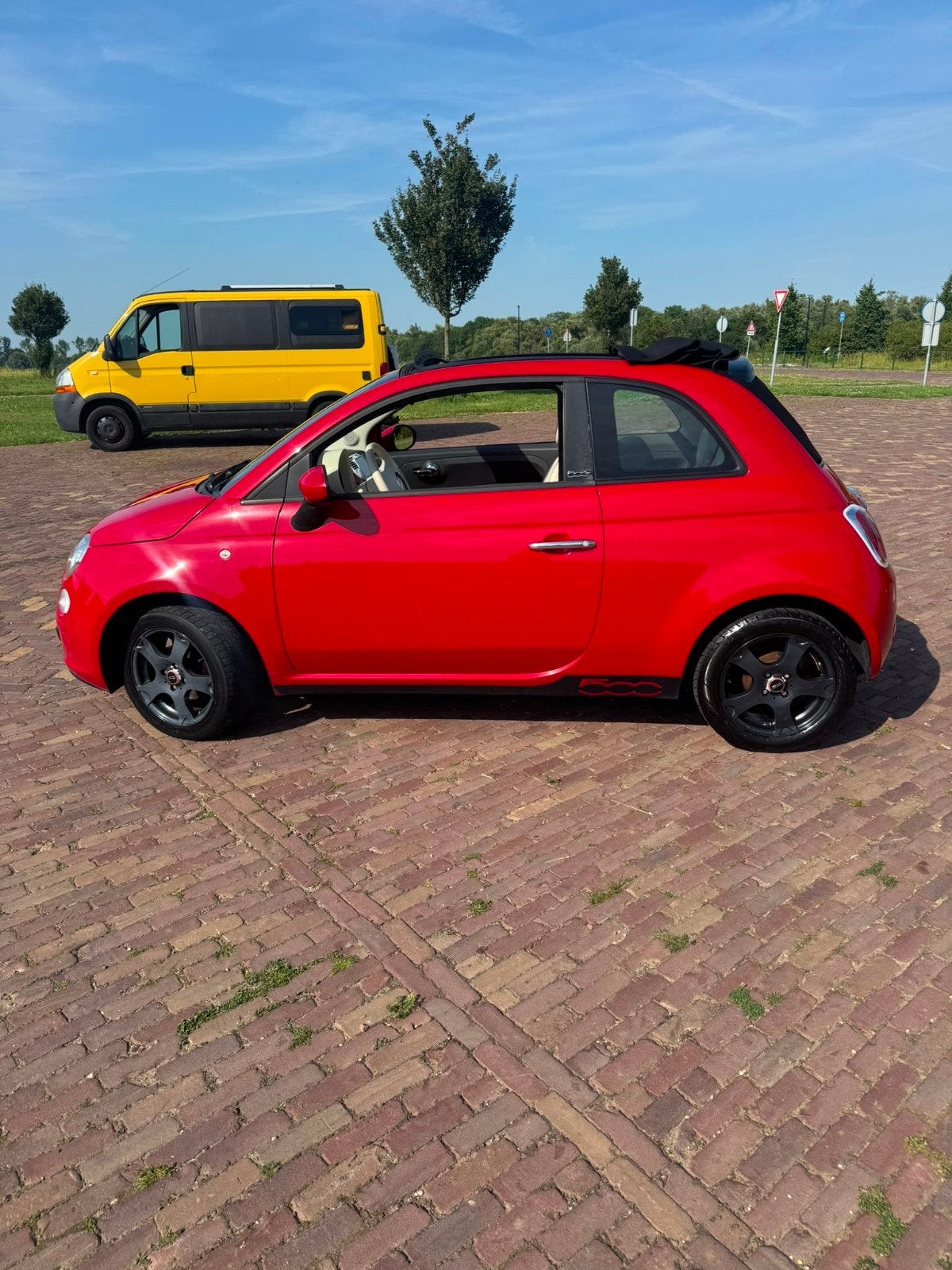 Fiat 500 1.2 C 2012 Rood, 21 km/l, 4 stoelen, Origineel Nederlands, Particulier