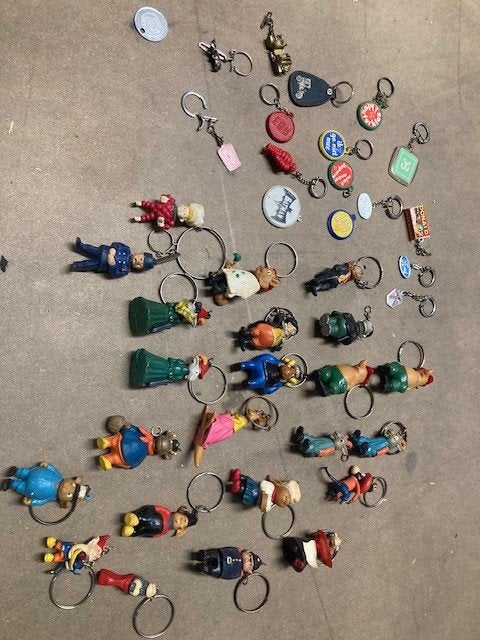 Oude sleutel hangers., Antiek en Kunst, Antiek | Speelgoed, Ophalen