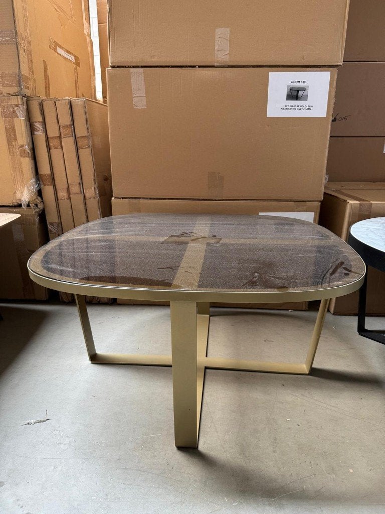 Salontafel Round gold l Whoon l Room108 l van €479 voor €119, Ophalen, 50 tot 100 cm, 50 tot 100 cm, Zo goed als nieuw
