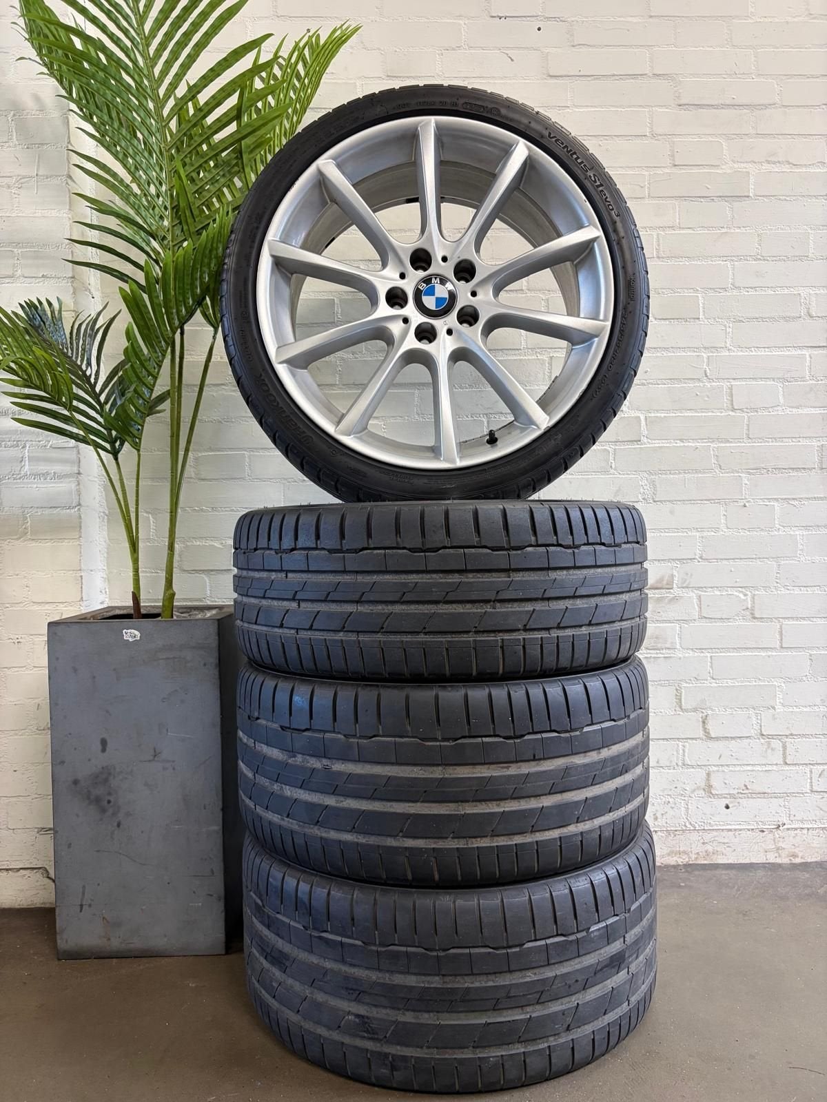 Originele BMW Velgenset Style281 20INCH + Hankook zomerbande, Auto-onderdelen, Banden en Velgen, Ophalen, Gebruikt, -, -