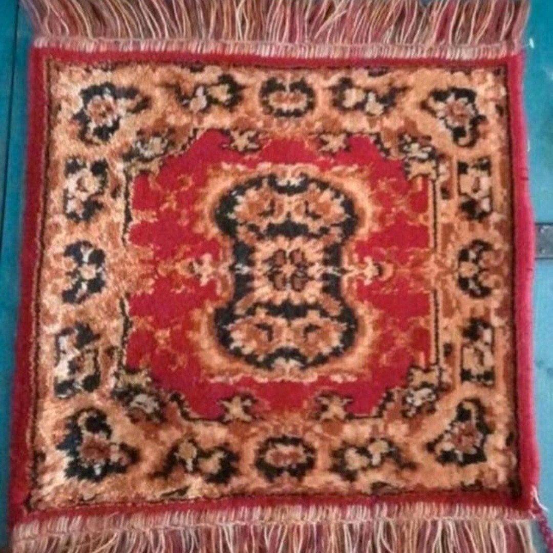 Klein kleed tapijtje boho Ibiza, Ophalen of Verzenden, Bruin, Rechthoekig