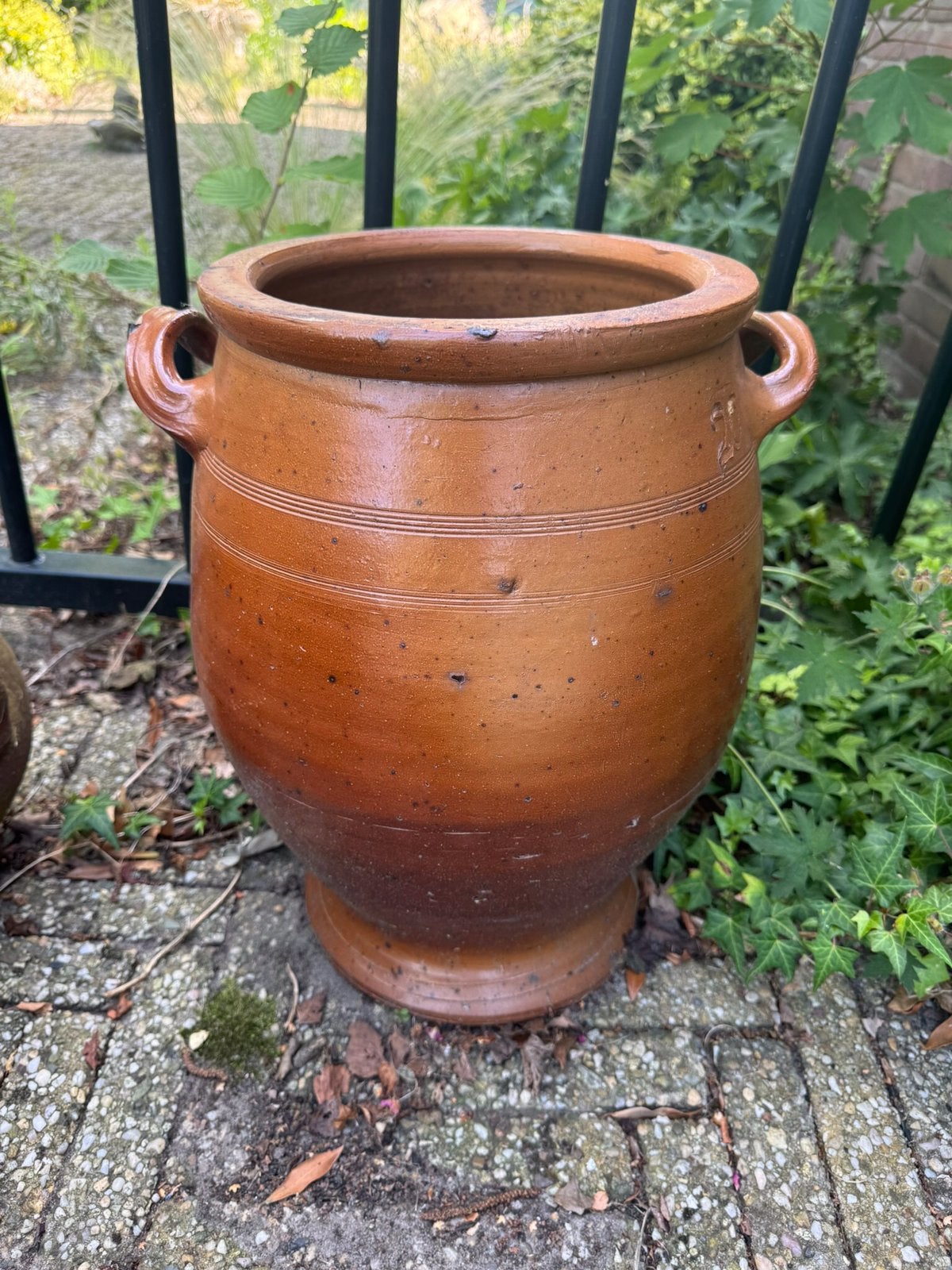 Grote terracotta pot Keulse Pot met handvatten, Tuin en Terras, Bloempotten, Ophalen