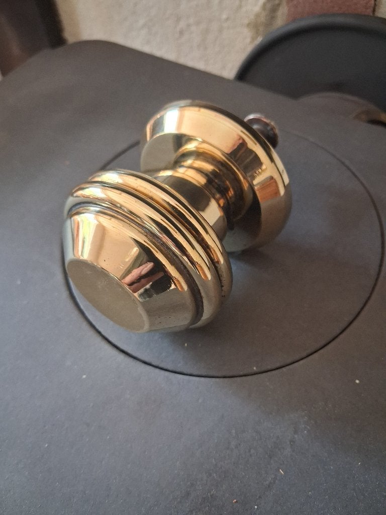 messing voordeur knop, Ophalen of Verzenden, Zo goed als nieuw, Koper of Messing, Overige typen
