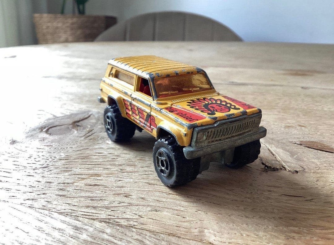Majorette Jeep Cherokee 4x4 Big Chief Nr. 236 Made in France, Ophalen of Verzenden, Gebruikt, Auto