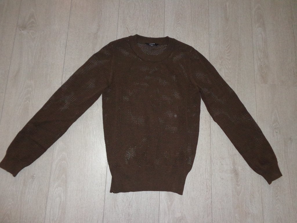 bruine doorzichtige damestrui van Nikkie, maat 34, Ophalen of Verzenden, Gedragen, Maat 34 (XS) of kleiner, Bruin