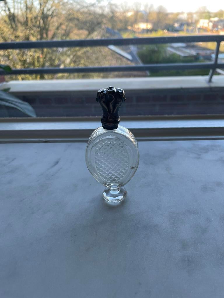 Zilveren parfum flesje, Ophalen of Verzenden