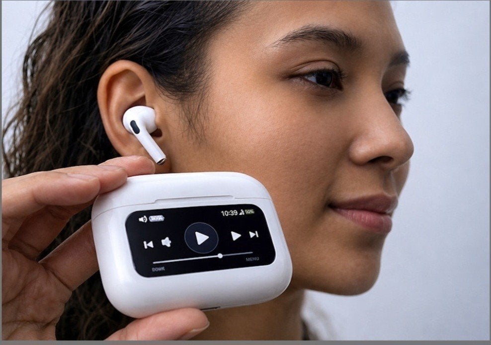 LukiPods Draadloze Oordopjes met ANC & Touchscreen Case, Ophalen of Verzenden, Nieuw, Wit, Bluetooth