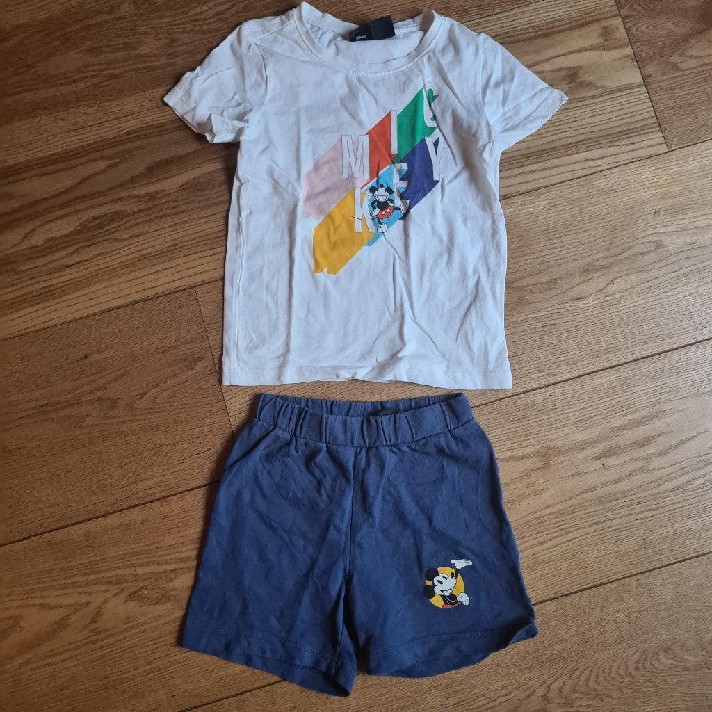 Zomer pyjama Mickey Mouse van Disney maat 110-116., Kinderen en Baby's, Kinderkleding | Maat 110, Ophalen of Verzenden, Gebruikt