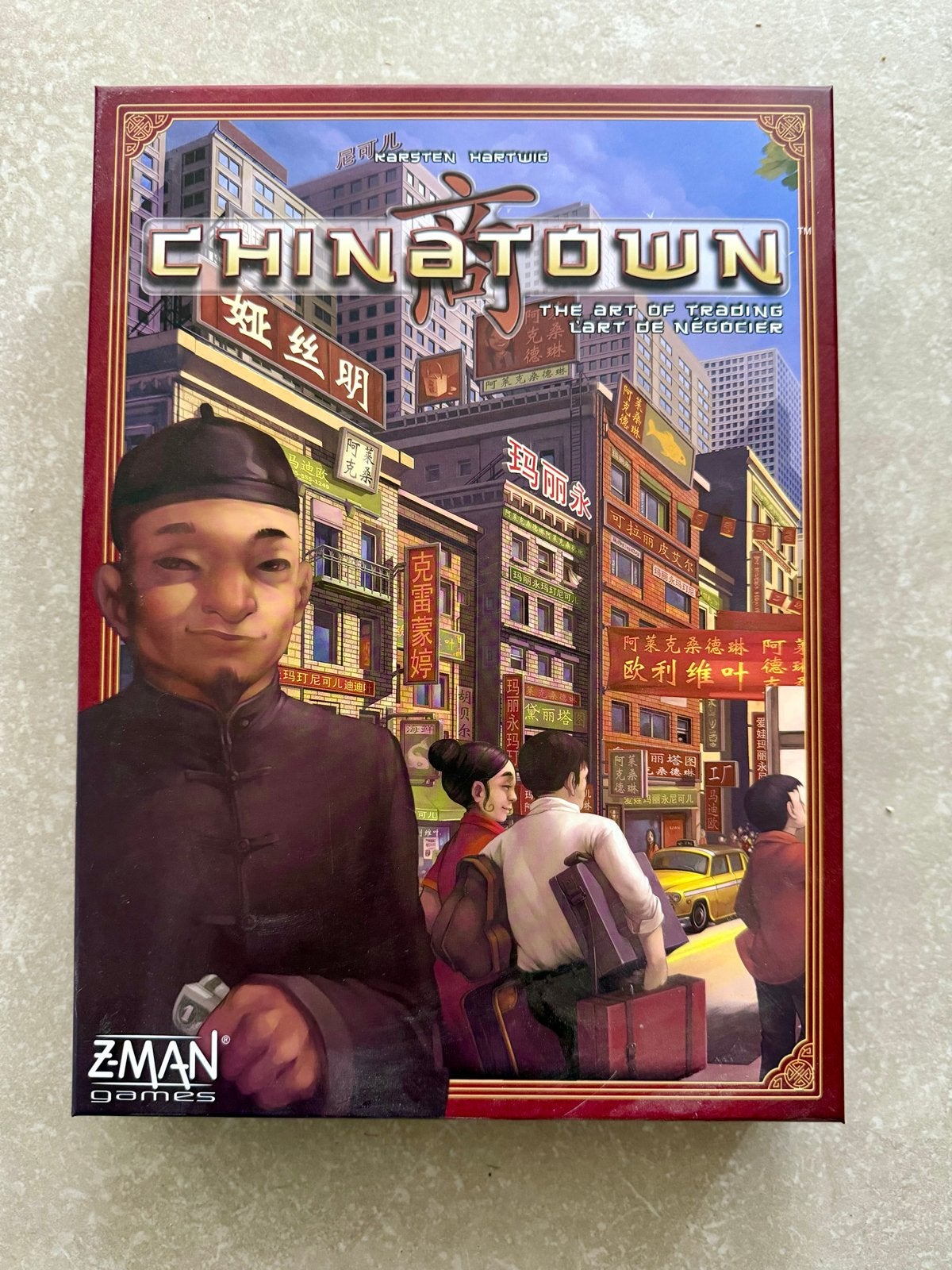 Chinatown Bordspel - ZMAN Games, Drie of vier spelers, Ophalen of Verzenden, Zo goed als nieuw