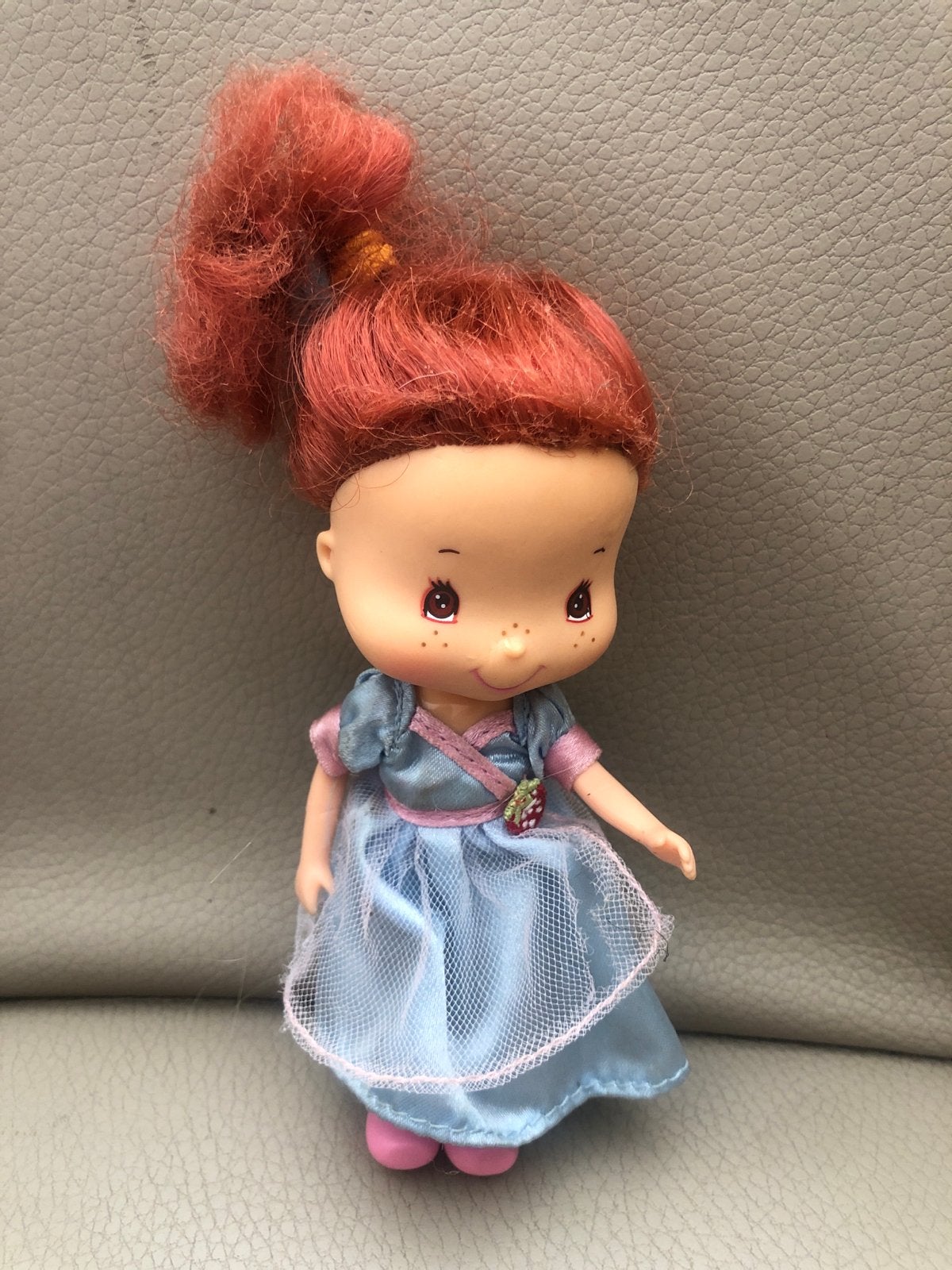 Vintage Poppetje met Rood Haar - Schattige Verzamelpop, Ophalen of Verzenden, Gebruikt, Pop