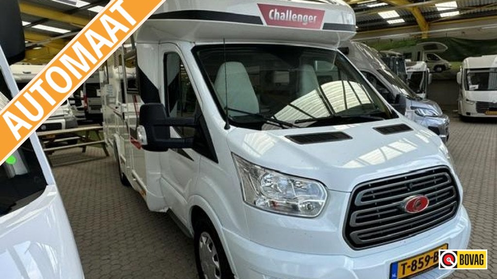 Challenger Mageo 378 XLB QUEENSBED AUTOMAAT, Caravans en Kamperen, Automaat, Ford, Bedrijf, Diesel