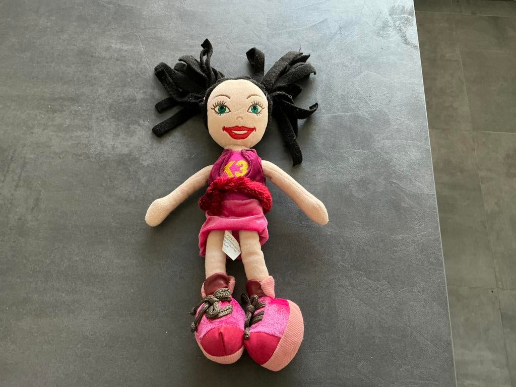 Kristel van K3 vintage knuffelpop, Verzenden, Zo goed als nieuw, Overige typen