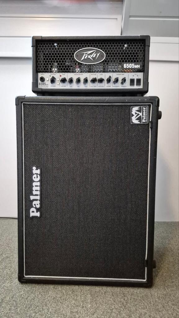 Peavey 6505 MH gitaarversterker met Palmer cab, Ophalen, Zo goed als nieuw, Gitaar, Minder dan 50 watt