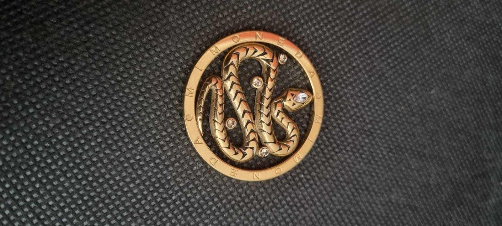 Mi Moneda munt slang 3,4cm, Sieraden, Tassen en Uiterlijk, Met kristal, Overige materialen, Ophalen of Verzenden, Zo goed als nieuw