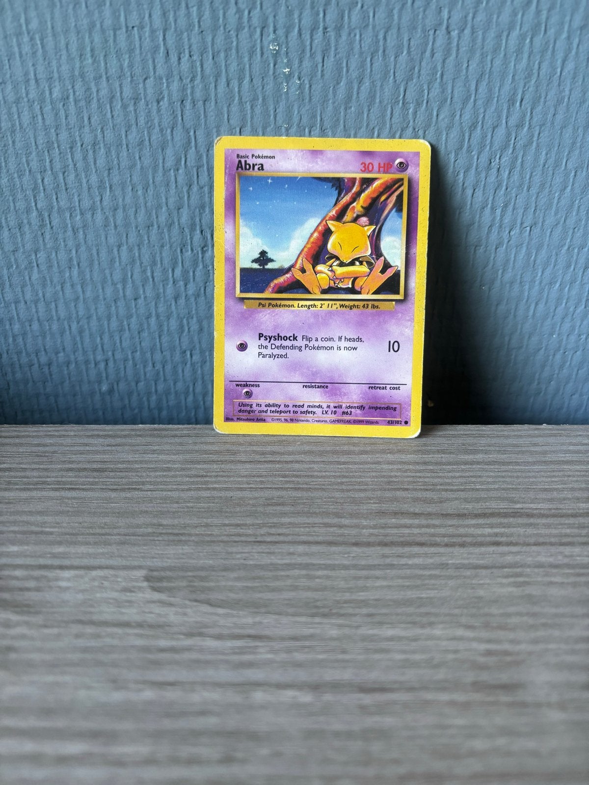 Pokémon Kaart Abra 30 HP (Base Set), Verzenden, Gebruikt, Losse kaart