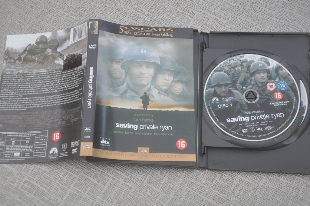 DVD Saving private Ryan, Vanaf 16 jaar, Ophalen of Verzenden, Zo goed als nieuw, Oorlog