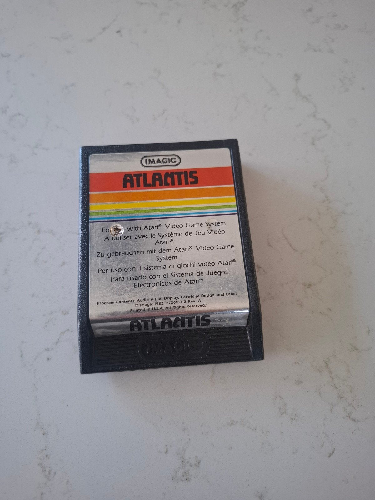 Atari Atlantis Cartridge - Klassiek Imagic Spel, Spelcomputers en Games, Games | Atari, 1 speler, Racen en Vliegen, Ophalen of Verzenden