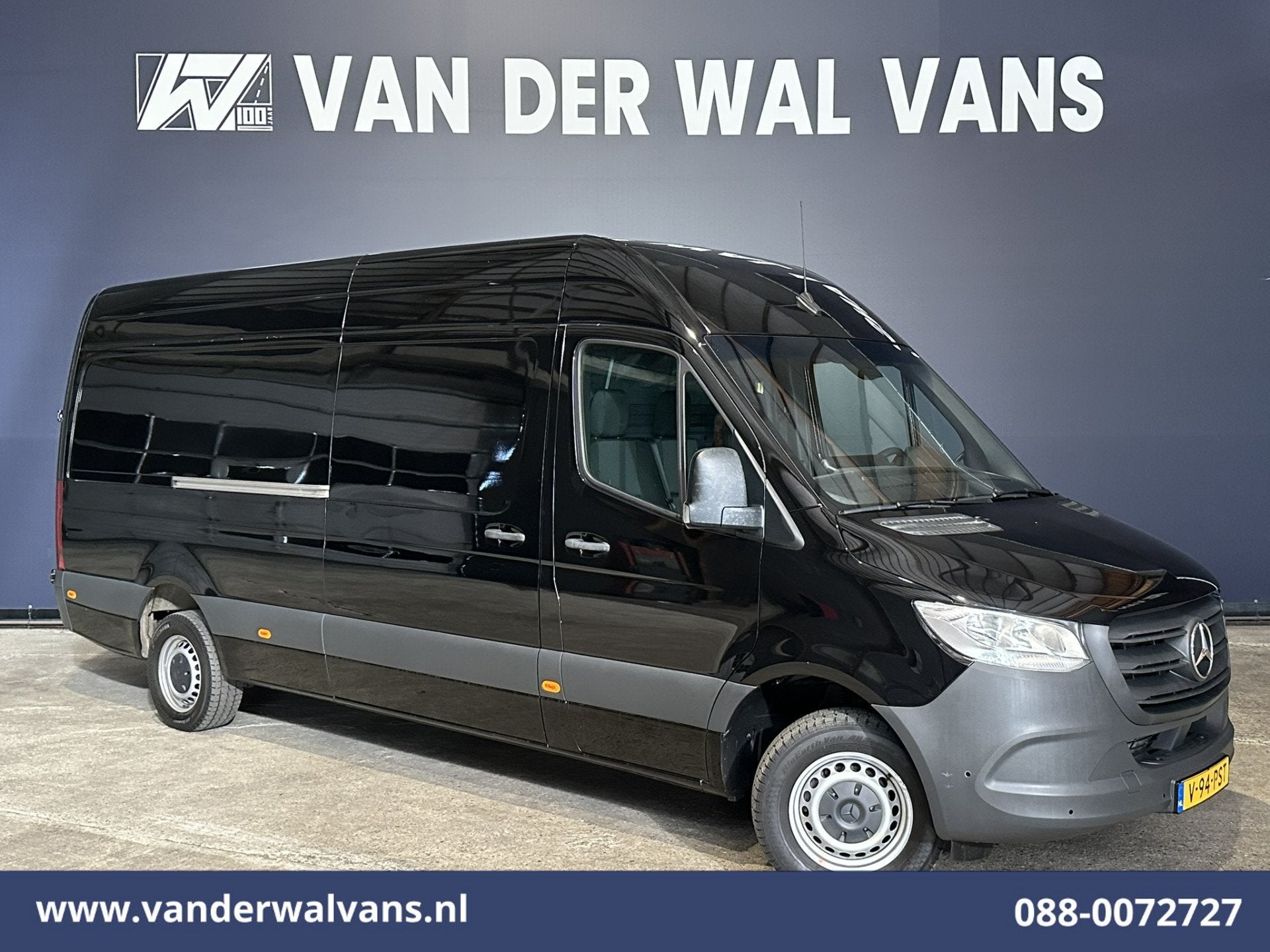 Mercedes-Benz Sprinter 317 CDI 170pk L3H2 Euro6 Airco | Came, Auto's, Gebruikt, 4 cilinders, 2000 kg, Zwart