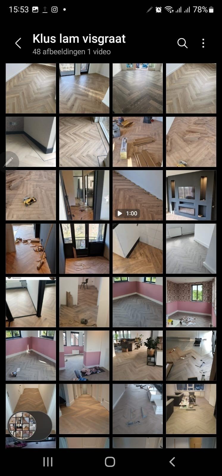 LAMINAAT LEGGER VISGRAAT TEGELLAMINAAT PVC ALLE SOORTEN, Ophalen, Nieuw, 75 m² of meer, Laminaat