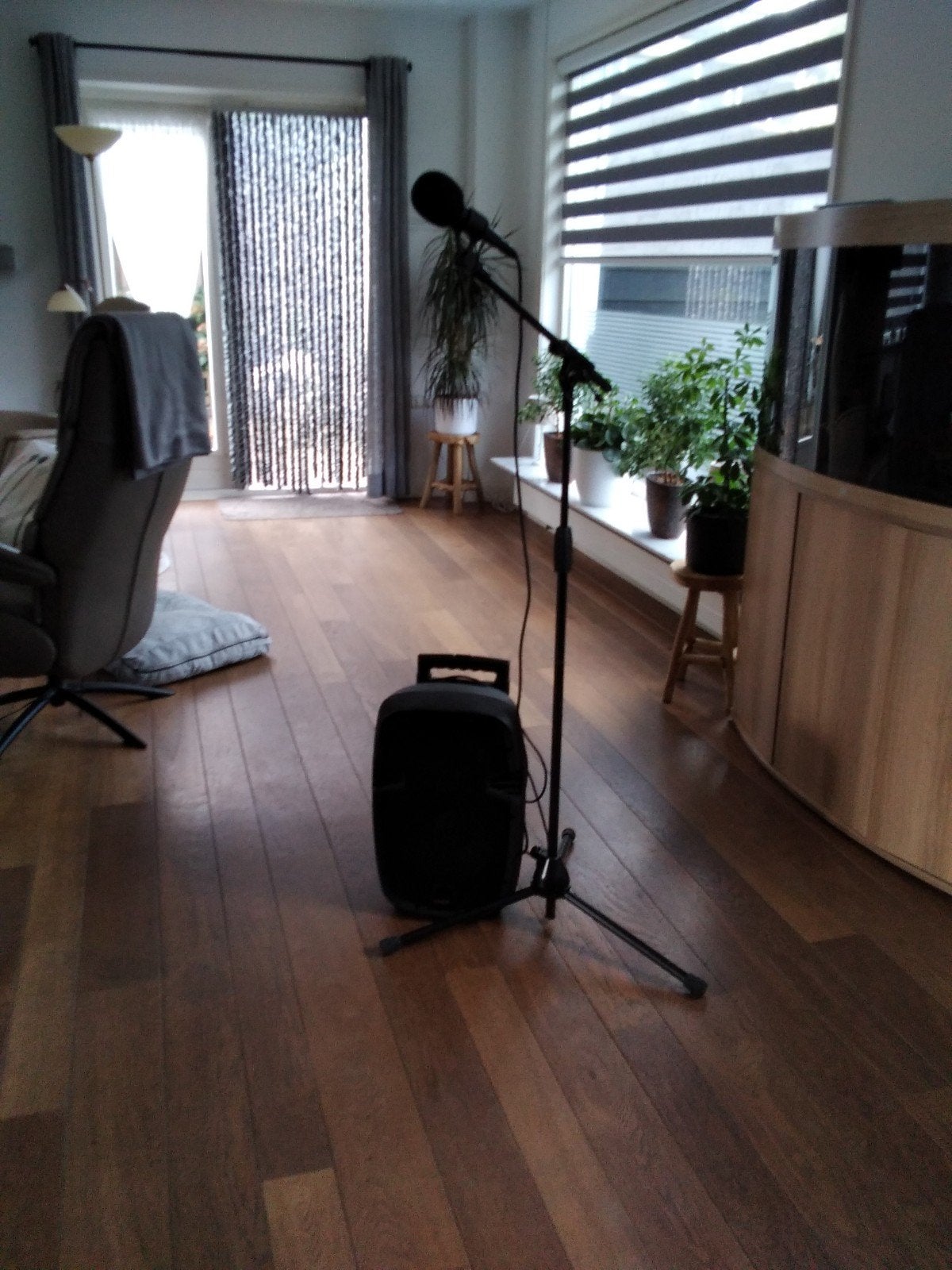 Ibiza Sound Party Speaker met Microfoon en Standaard, Gebruikt, Party speaker, Minder dan 60 watt, Bluetooth