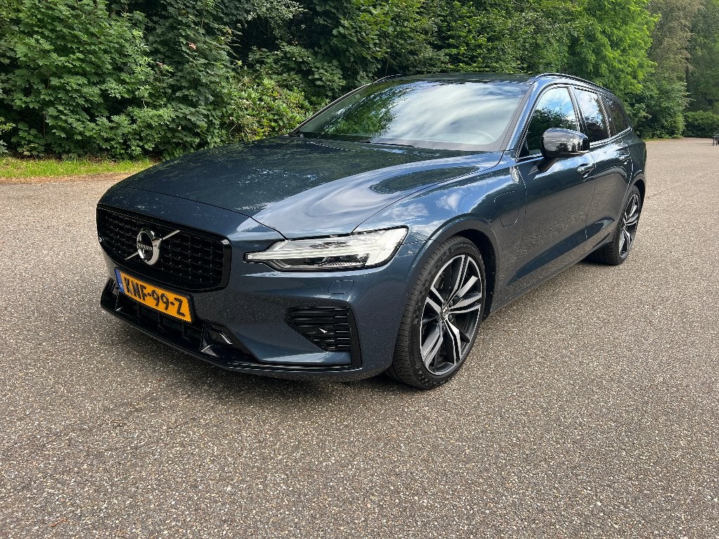 Volvo V60 T8 AWD R-Design 405PK Polestar 360 Pano ACC HeadUp, Auto's, Volvo, Automaat, Blauw, Leder, Vierwielaandrijving