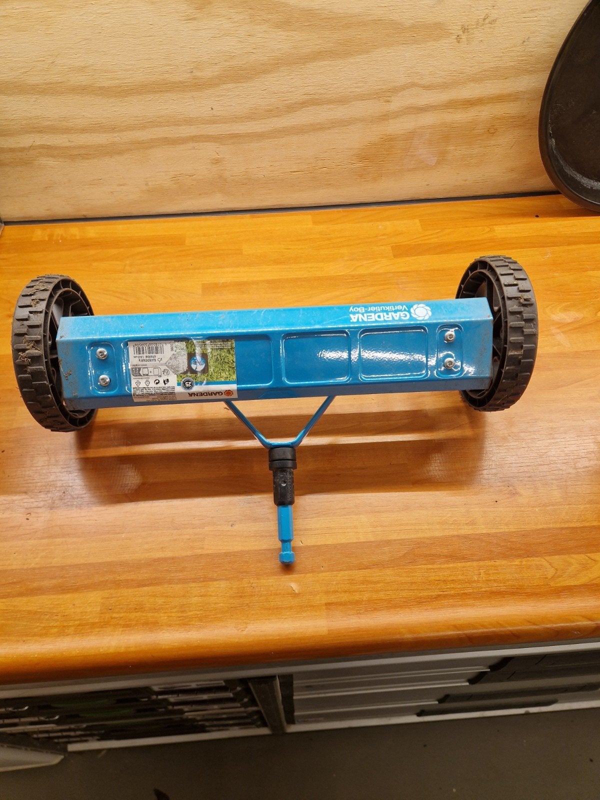 Gardena Verticuteer-Boy - Handmatige Verticuteermachine, Ophalen, Cirkelmaaier, Gebruikt, Handgrasmaaier