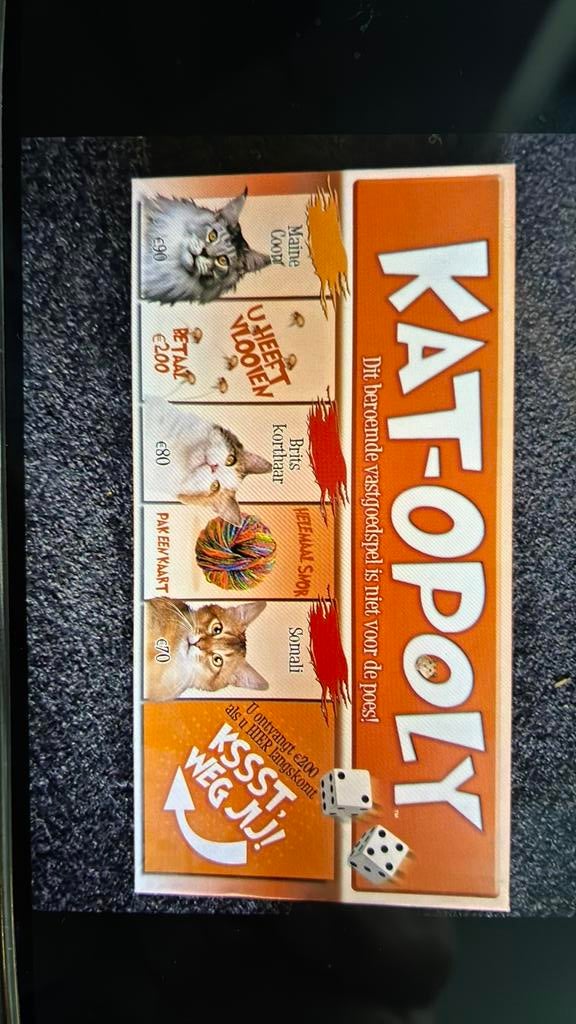 Kat-oppoly, Hobby en Vrije tijd, Gezelschapsspellen | Bordspellen, Vijf spelers of meer, Ophalen of Verzenden, Zo goed als nieuw