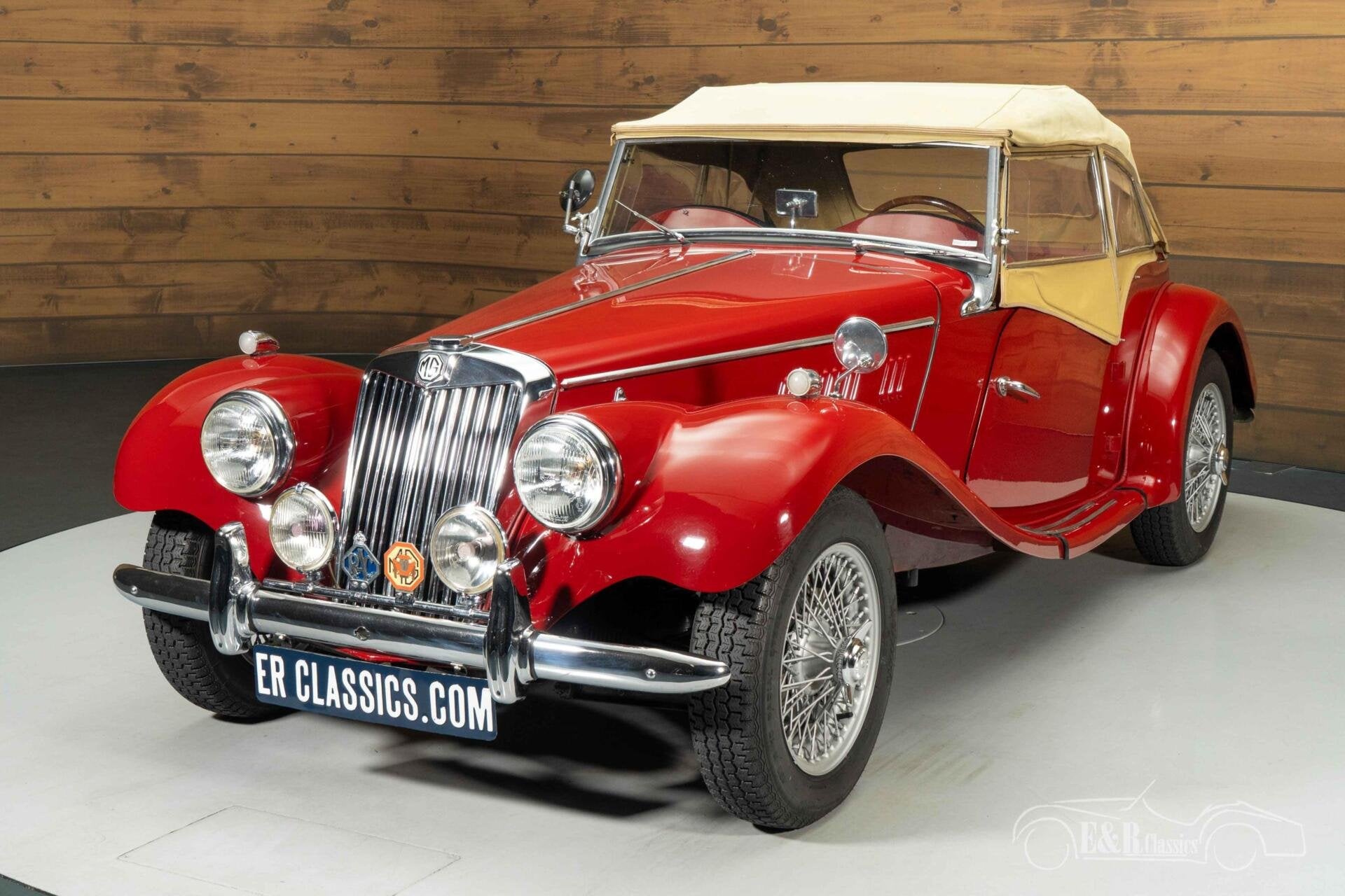 MG TF 1250 Cabriolet | 1954, Auto's, Oldtimers, 65 pk, Achterwielaandrijving, Cabriolet, Leder