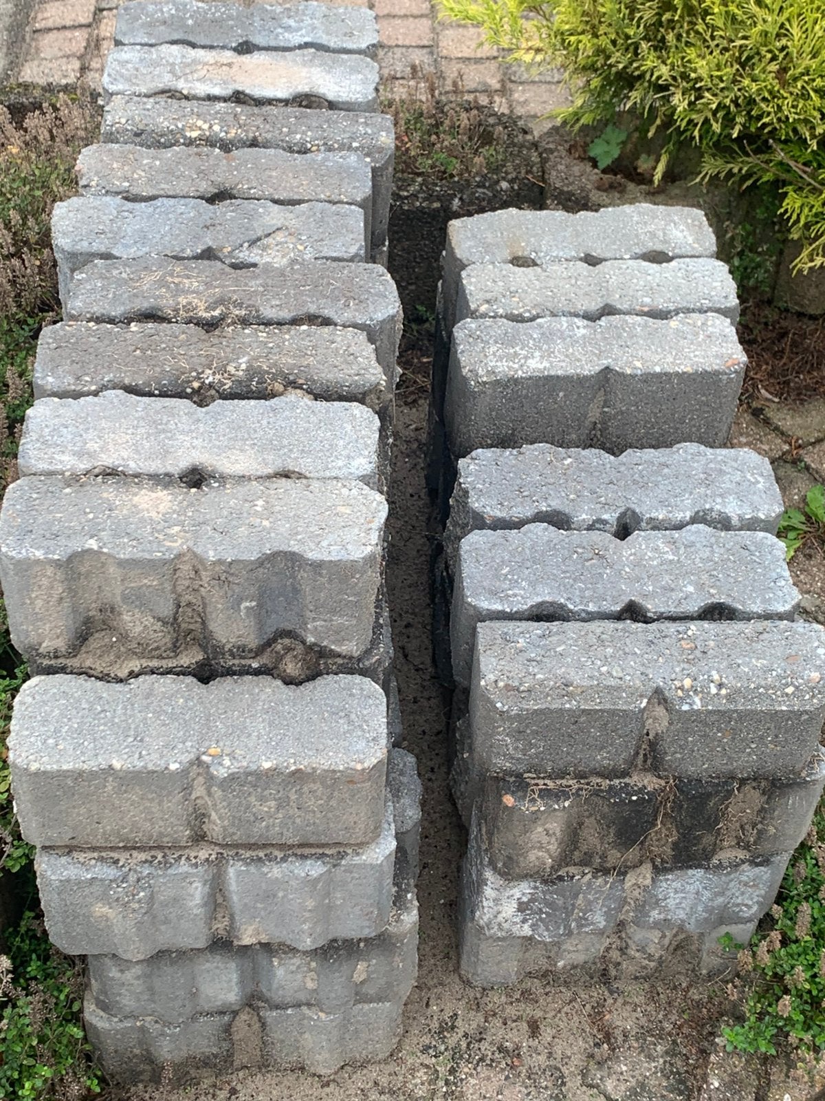 Beton blokmodel stenen, Ophalen, Gebruikt, Beton, Overige typen